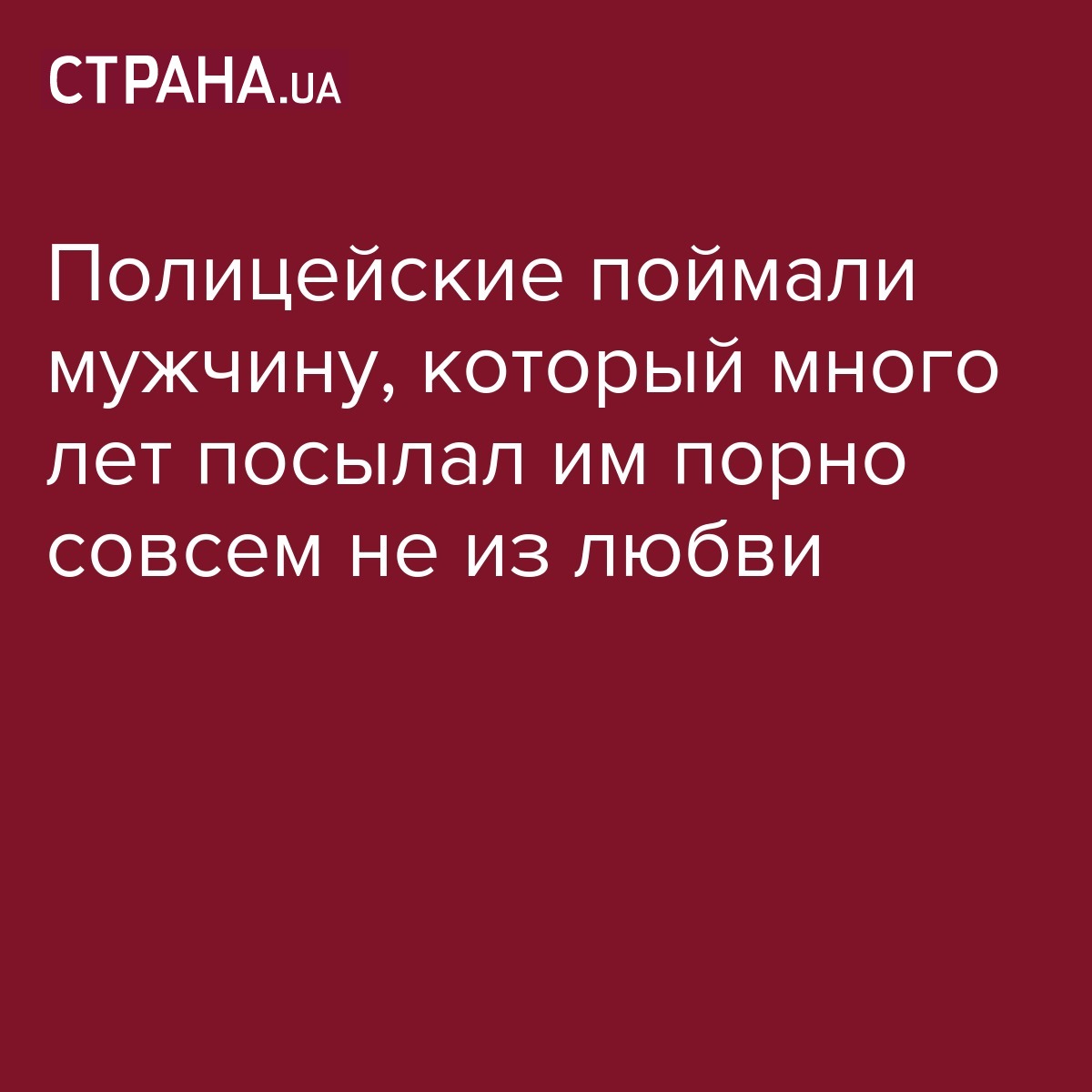 Полицейские поймали мужчину, который много лет посылал им порно видео  совсем не из любви